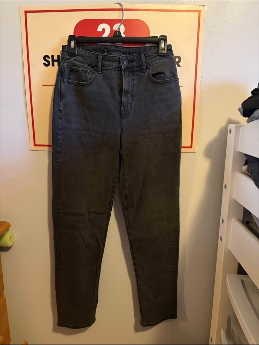 American Eagle Distressed Black Mom Jeans
